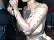 Latina tattooed girl blowjob